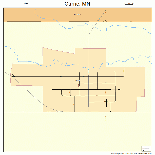 Currie, MN street map