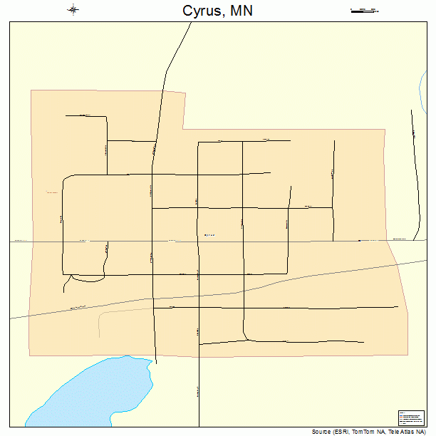 Cyrus, MN street map
