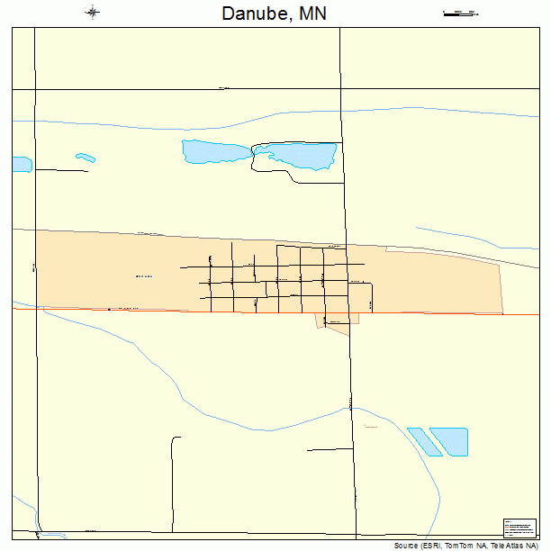 Danube, MN street map