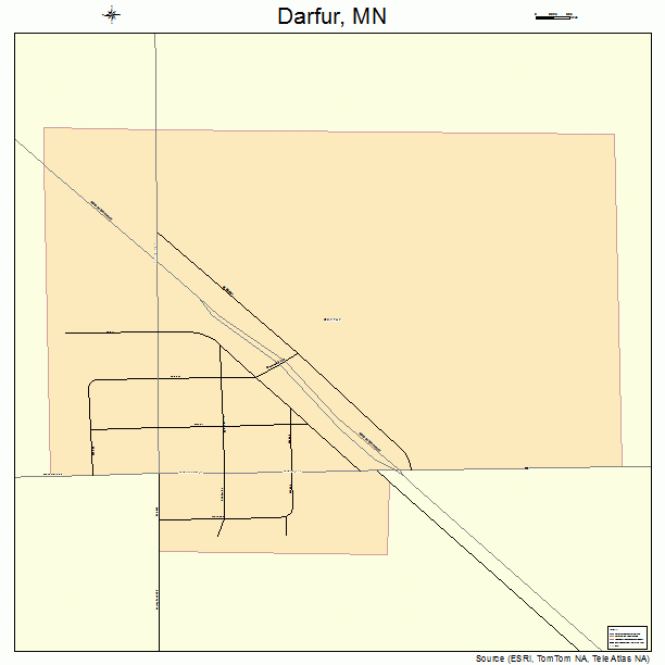 Darfur, MN street map