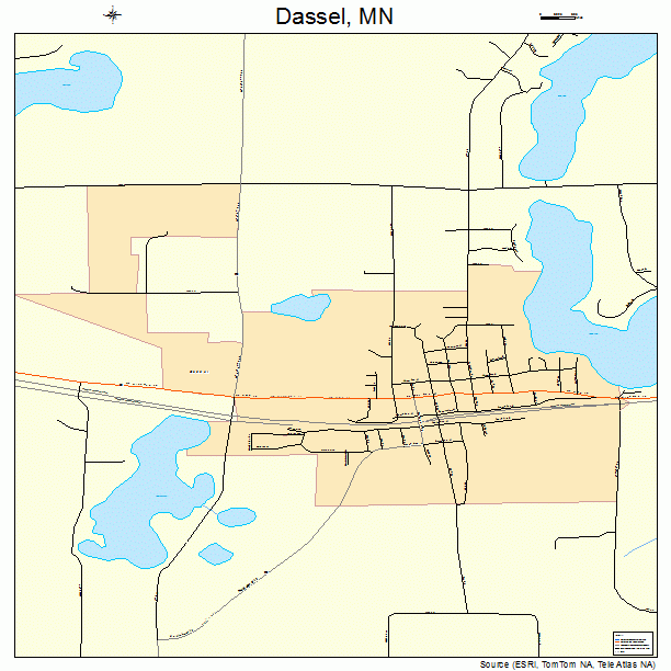 Dassel, MN street map