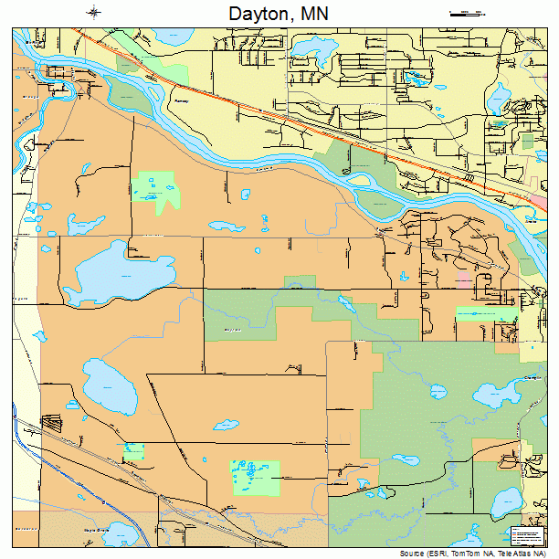 Dayton, MN street map