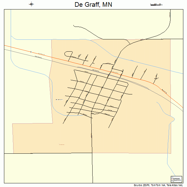 De Graff, MN street map