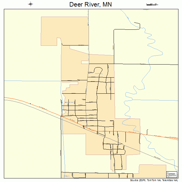 Deer River, MN street map