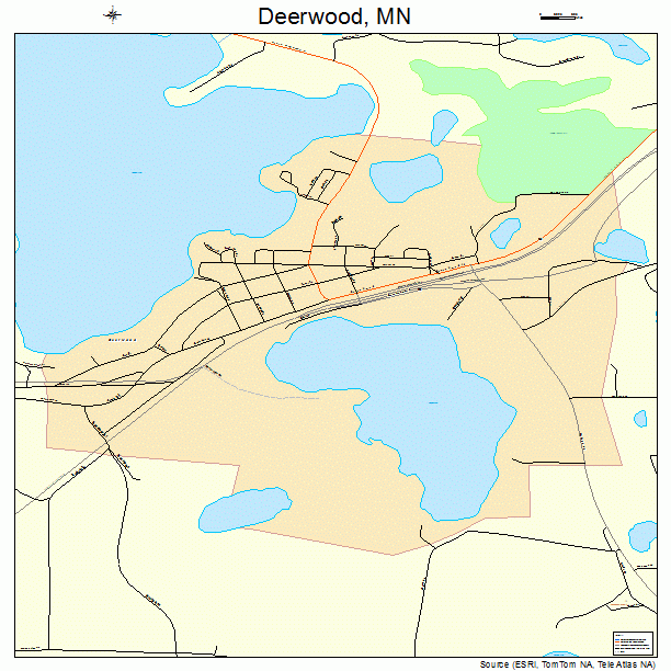 Deerwood, MN street map