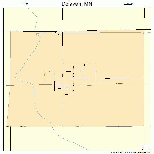 Delavan, MN street map