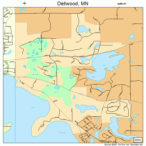 Dellwood, MN street map
