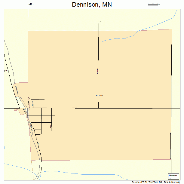 Dennison, MN street map
