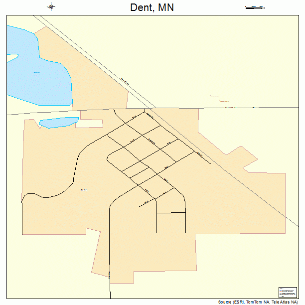 Dent, MN street map