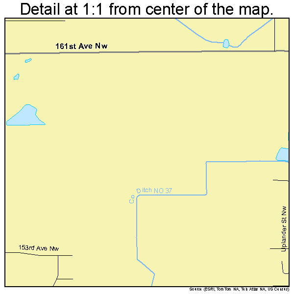Andover, Minnesota road map detail