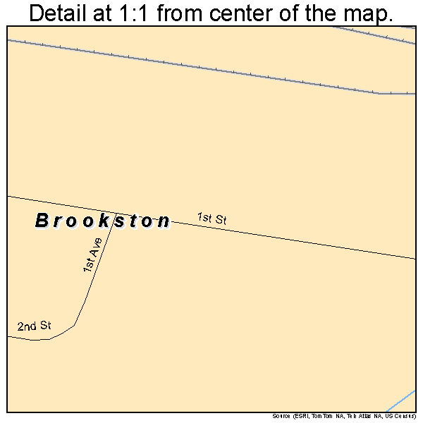 Brookston, Minnesota road map detail