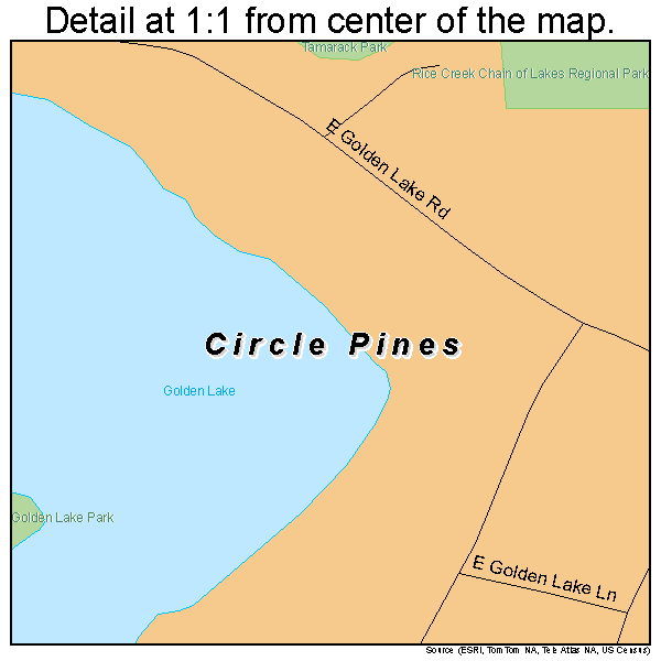 Circle Pines Minnesota Street Map 2711494