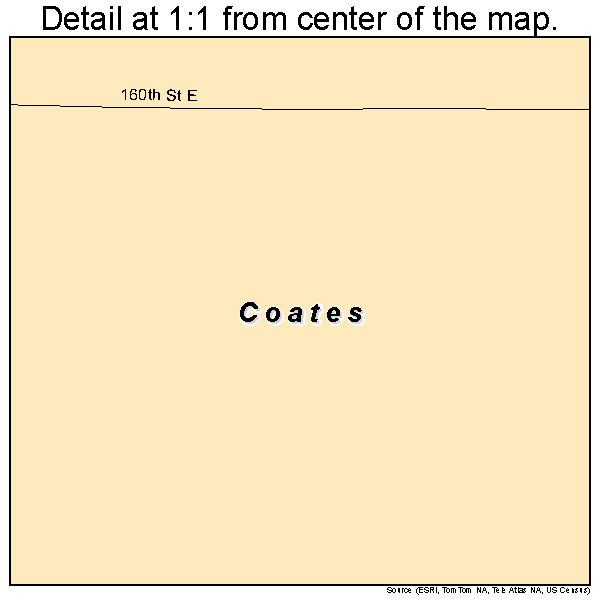 Coates, Minnesota road map detail