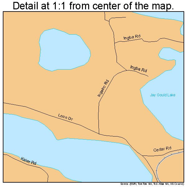 Cohasset, Minnesota road map detail