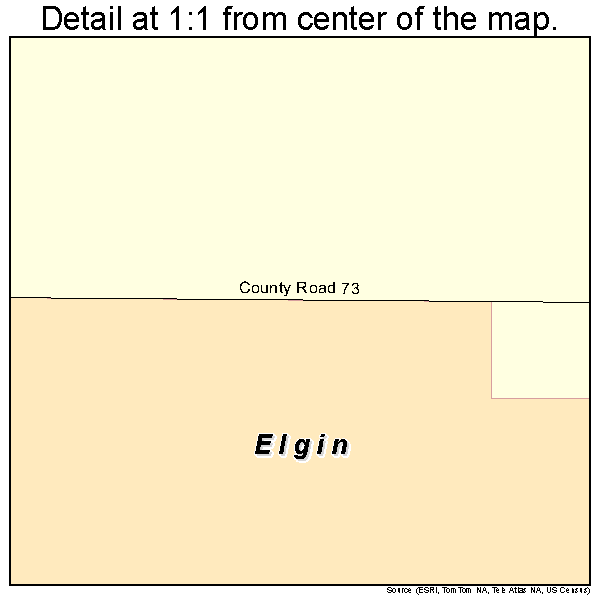 Elgin, Minnesota road map detail