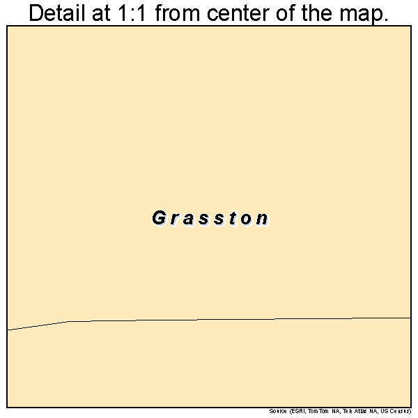 Grasston, Minnesota road map detail