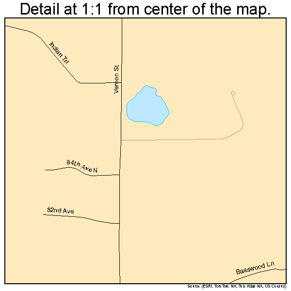 Greenfield, Minnesota road map detail