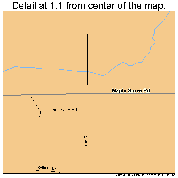 Hermantown, Minnesota road map detail