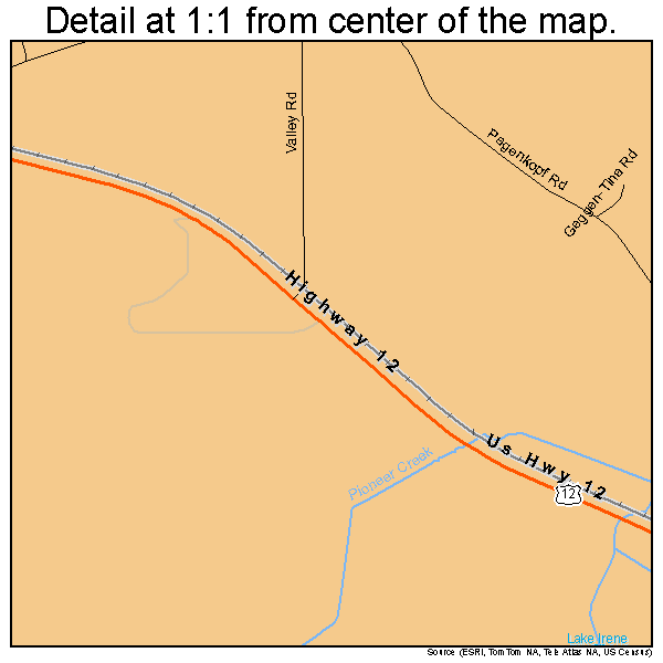 Independence, Minnesota road map detail