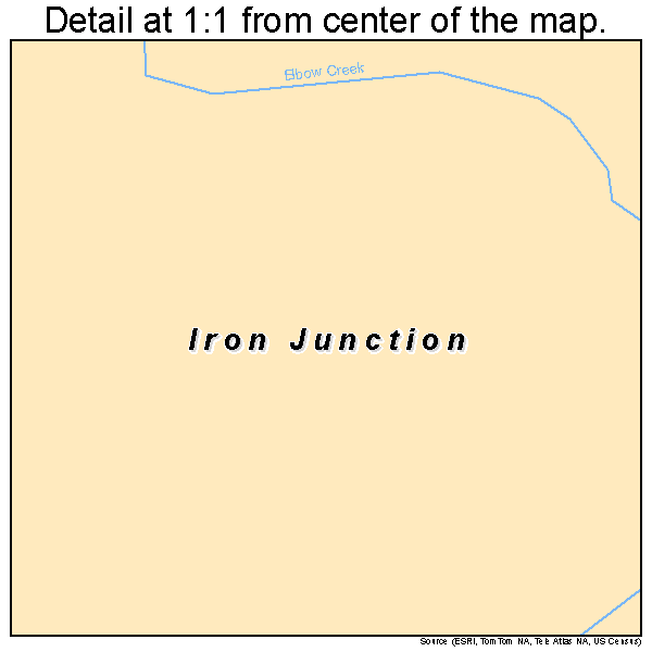 Iron Junction, Minnesota road map detail