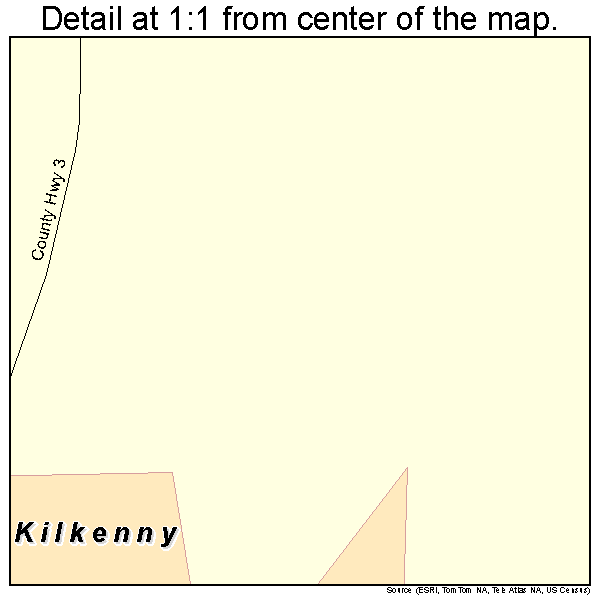 Kilkenny, Minnesota road map detail