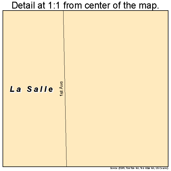 La Salle, Minnesota road map detail