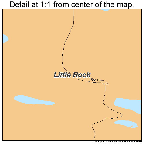 Little Rock, Minnesota road map detail