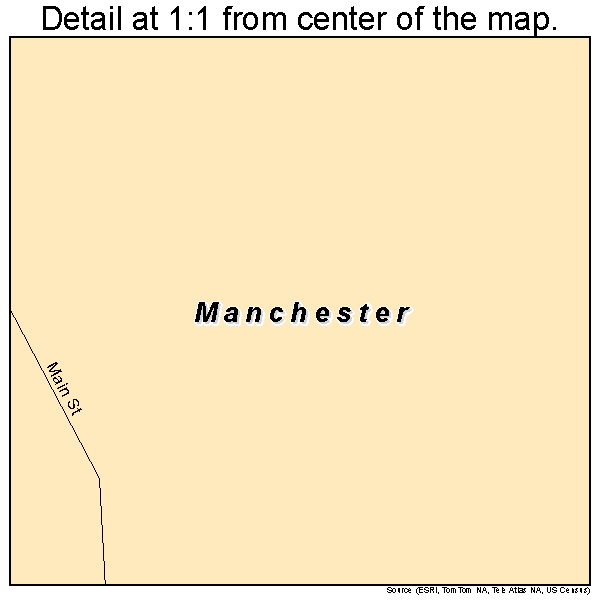Manchester, Minnesota road map detail