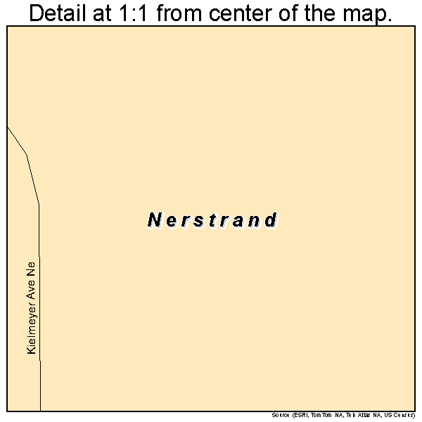 Nerstrand, Minnesota road map detail