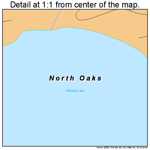 North Oaks, Minnesota road map detail
