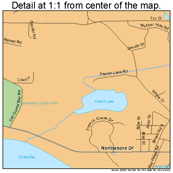 Orono, Minnesota road map detail