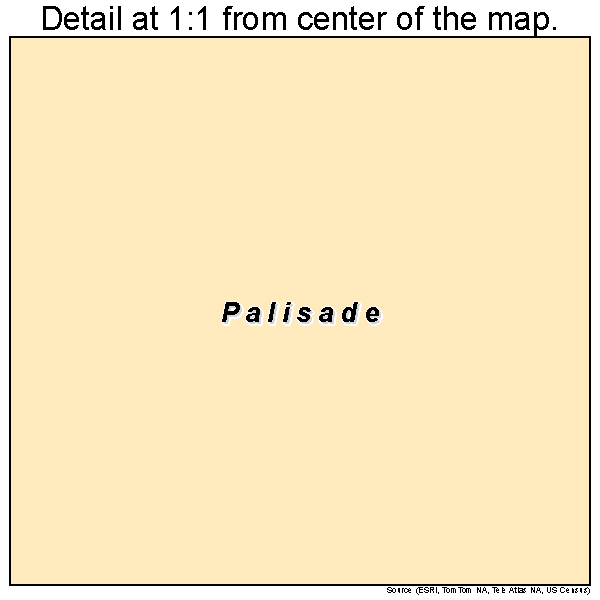 Palisade, Minnesota road map detail
