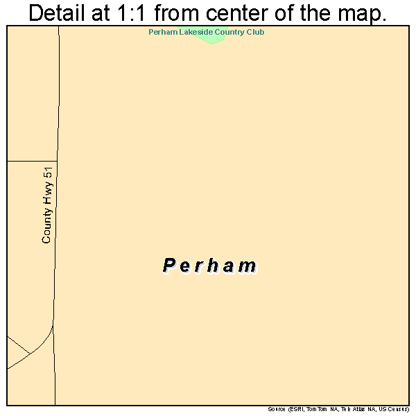 Perham, Minnesota road map detail