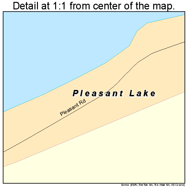 Pleasant Lake, Minnesota road map detail