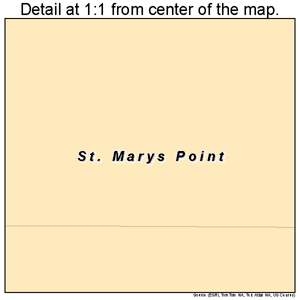 St. Marys Point, Minnesota road map detail