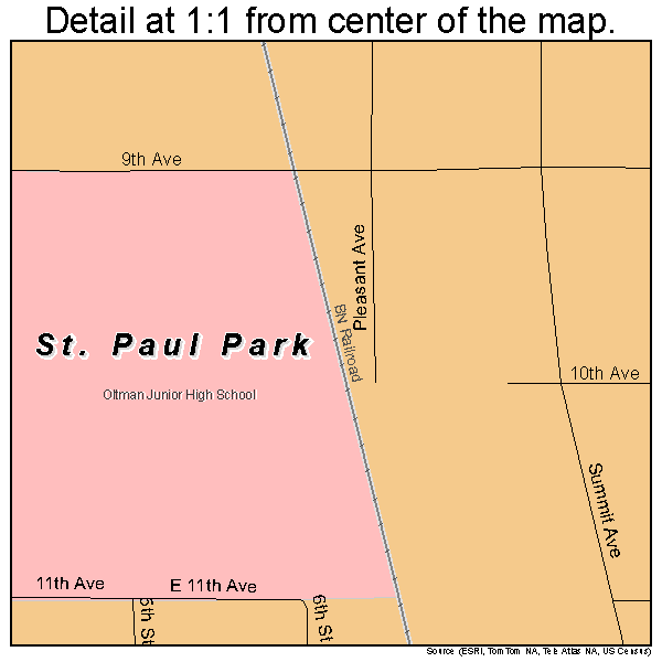 St. Paul Minnesota Street Map 2758000