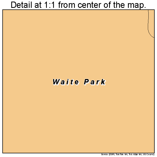 Waite Park, Minnesota road map detail