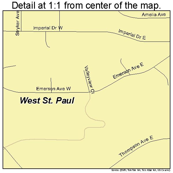 West St. Paul, Minnesota Street Map 2769700