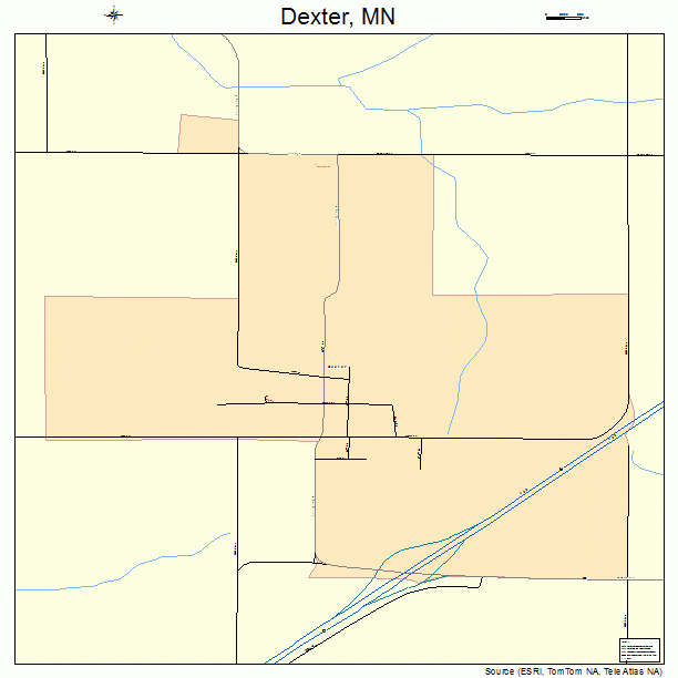 Dexter, MN street map