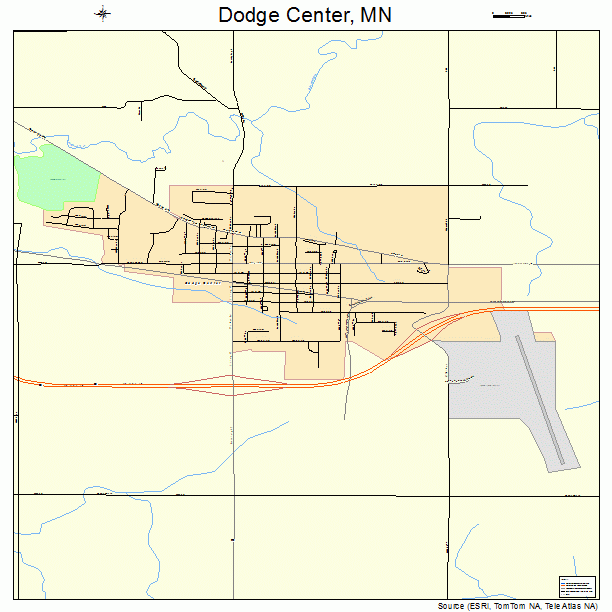 Dodge Center, MN street map