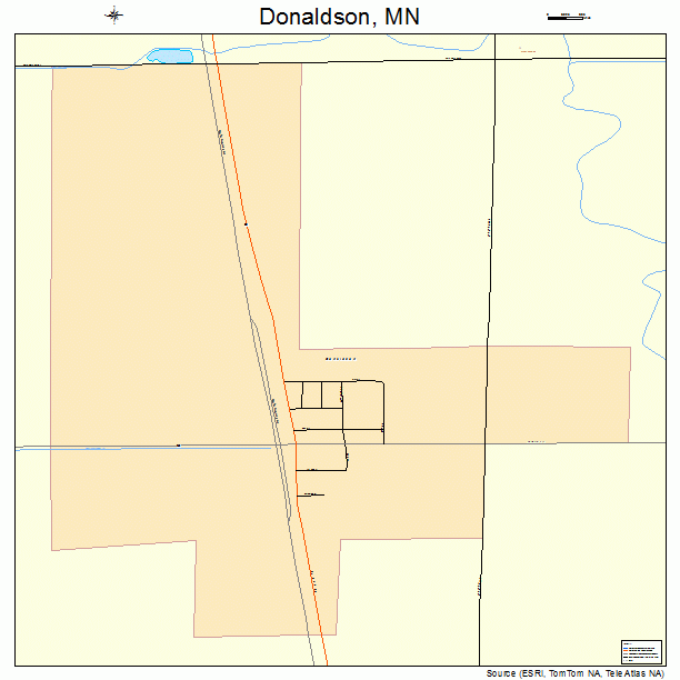 Donaldson, MN street map