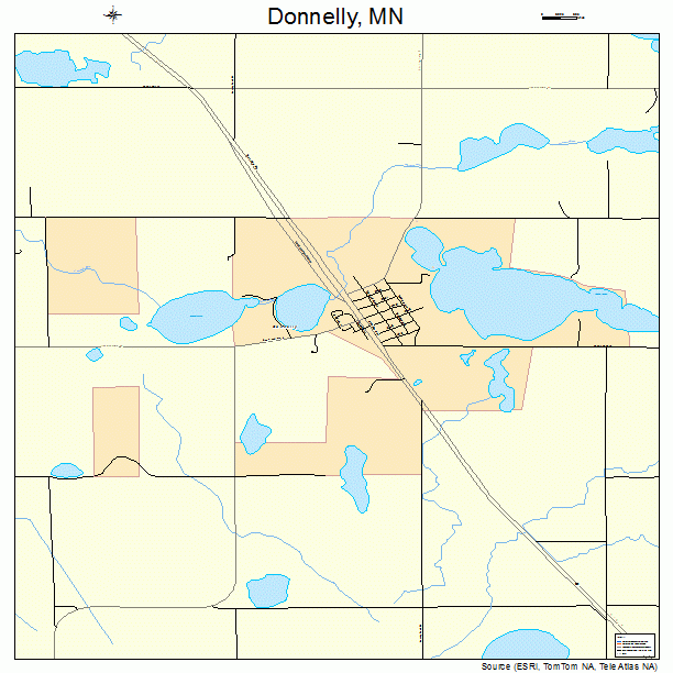 Donnelly, MN street map