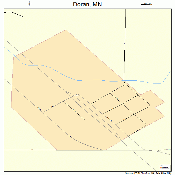 Doran, MN street map