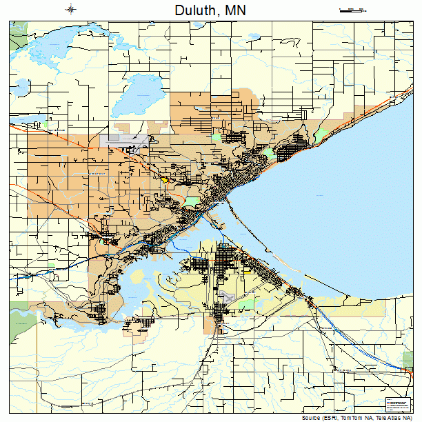 Duluth, MN street map