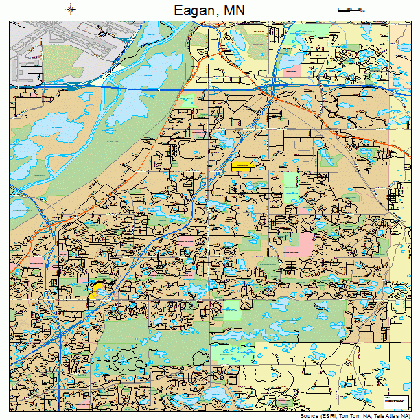 Eagan, MN street map