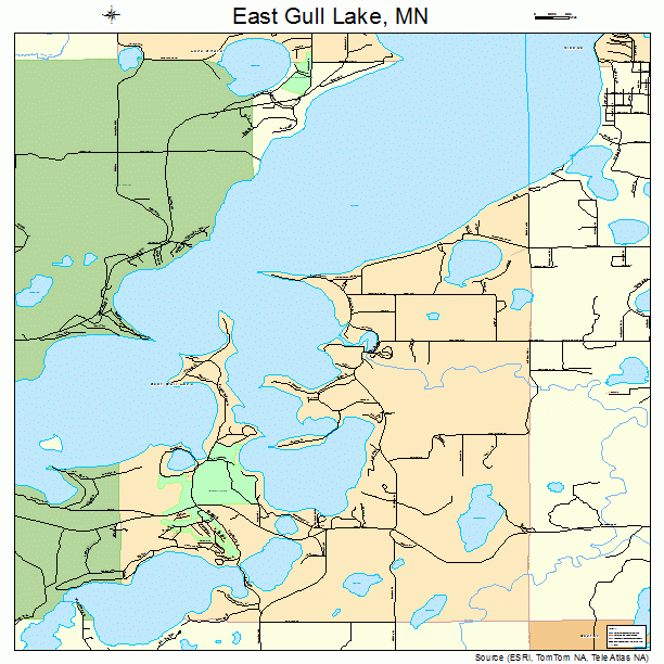 East Gull Lake, MN street map