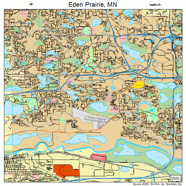 Eden Prairie, MN street map