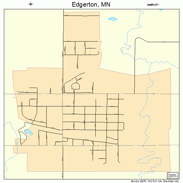 Edgerton, MN street map