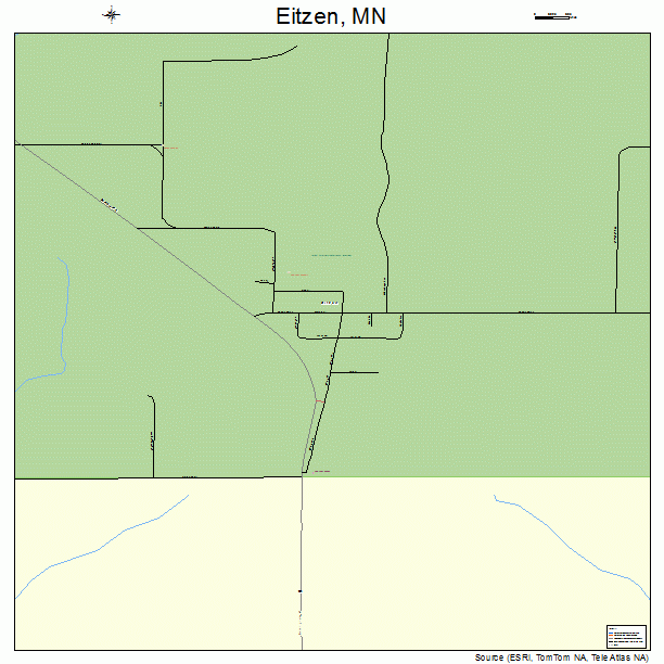 Eitzen, MN street map