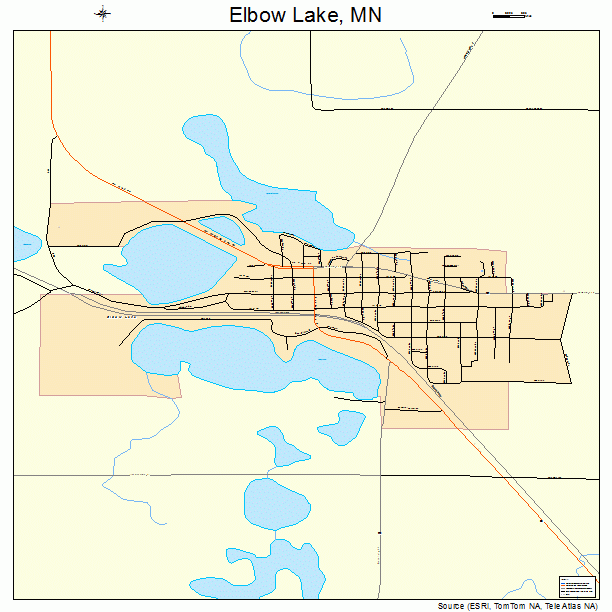 Elbow Lake, MN street map